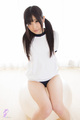Ayame in gym class uniform long hair in pigtails