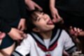 Komatsu aya licking cock head holding cocks