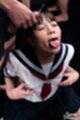 Komatsu aya receiving bukkake facial wearing uniform