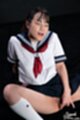 Skirt raised rubbing her pussy in uniform cum on her face