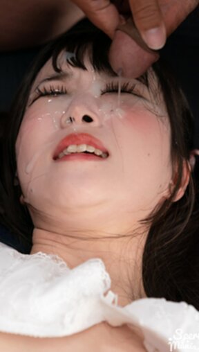 Kogal Kurumi Ria riding cock in uniform and bukkake facial cumshots