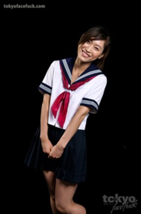 Yamada Reika in uniform wearing bondage chain face fucked and facial
