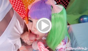 Atomi Shuri giving handjob and licking cum from lollipop